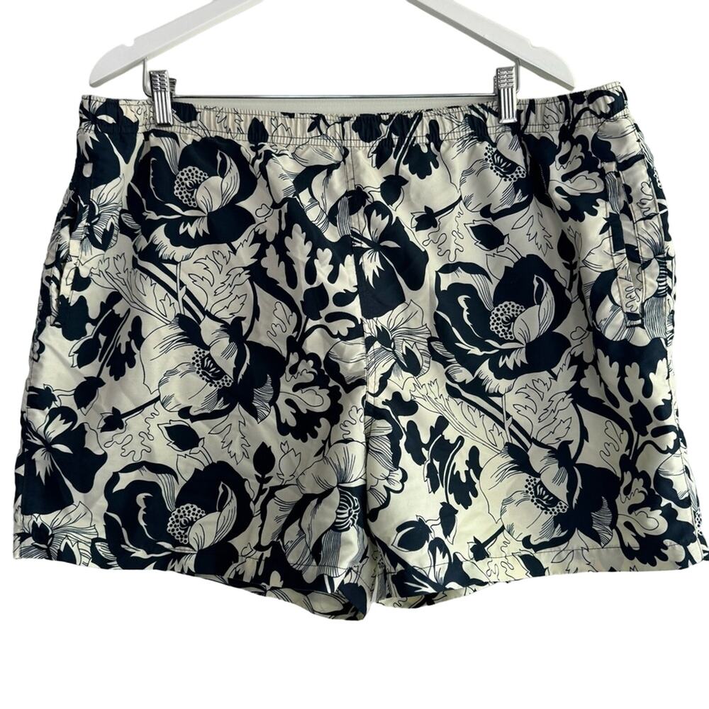 VINTAGE Polo Sport | XL | Hard-to-Find Men’s Swim Trunks Tropical Navy White